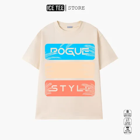Áo Thun Nữ, Áo Phông Nam Nữ Unisex Tay Lỡ ICETEE Mã i36 Hình in Rouge Style Chất Cotton Form Rộng Phong Cách Ulzzang