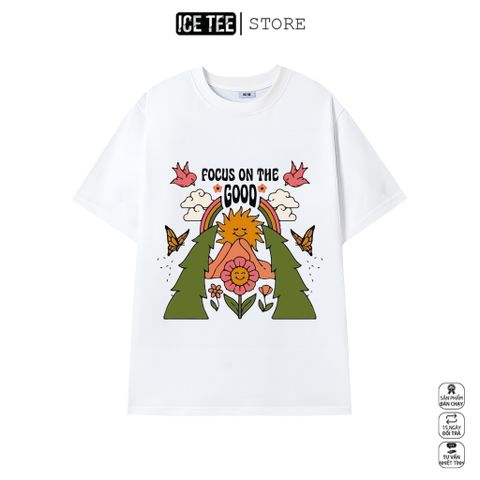 Áo Thun Nữ, Áo Phông Nam Nữ Unisex Tay Lỡ ICETEE Mã i22 Hình in mùa hè Cute Chất Cotton Form Rộng Phong Cách Ulzzang