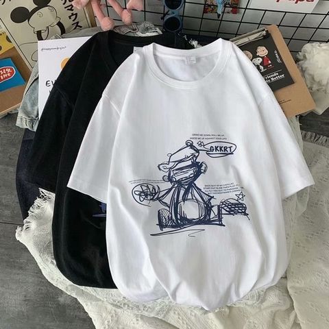 Áo Thun Nữ, Áo Phông Nam Nữ Unisex Tay Lỡ ICETEE Mã i59 Hình in Hoa Ban Cute Chất Cotton Form Rộng Phong Cách Ulzzang