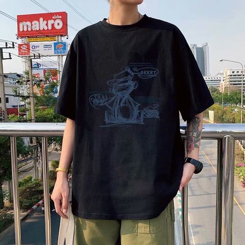 Áo Thun Nữ, Áo Phông Nam Nữ Unisex Tay Lỡ ICETEE Mã i59 Hình in Hoa Ban Cute Chất Cotton Form Rộng Phong Cách Ulzzang