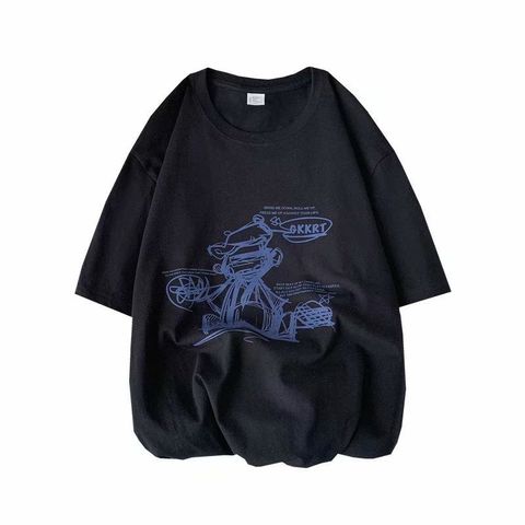 Áo Thun Nữ, Áo Phông Nam Nữ Unisex Tay Lỡ ICETEE Mã i59 Hình in Hoa Ban Cute Chất Cotton Form Rộng Phong Cách Ulzzang