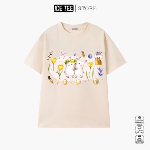 Áo Thun Nữ, Áo Phông Nam Nữ Unisex Tay Lỡ ICETEE Mã i13 Hình in Pikachu Cute Chất Cotton Form Rộng Phong Cách Ulzzang
