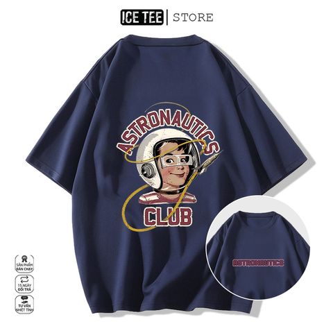 Áo Thun Nữ, Áo Phông Nam Nữ Unisex Tay Lỡ ICETEE Mã i21 Hình in 2 mặt Cute Chất Cotton Form Rộng Phong Cách Ulzzang