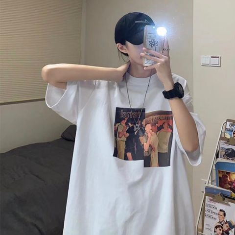 Áo Thun Nữ, Áo Phông Nam Nữ Unisex Tay Lỡ ICETEE Mã i54 Hình in Cat, book Coffe Chất Cotton Form Rộng Phong Cách Ulzzang