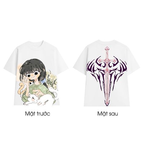 Áo Thun In Full Khổ Unisex, Áo Phông Oversize Cotton Thoáng Mát, Nhận In Ảnh Theo Yêu Cầu 1-2 Mặt Áo
