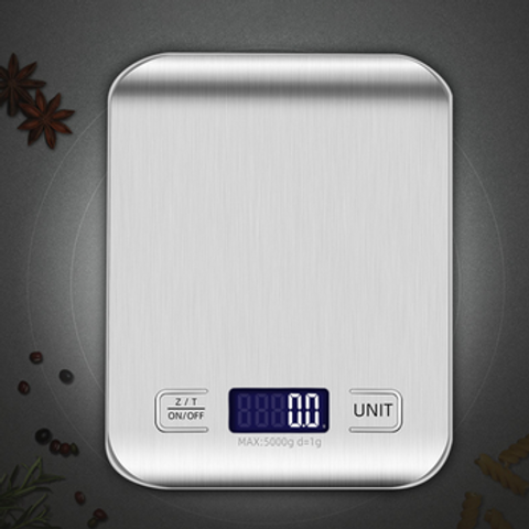 Cân Điện Tử Nhà Bếp 5kg Mặt Nhôm Cao Cấp 