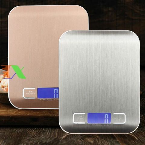 Cân Điện Tử Nhà Bếp 5kg Mặt Nhôm Cao Cấp 