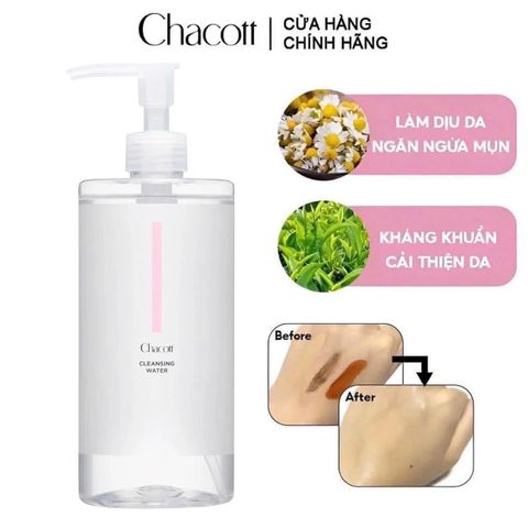 Nước Tẩy Trang Chacott Nhật Bản 500ml – Làm Sạch Dịu Nhẹ, Giữ Ẩm Tự Nhiên Cho Da