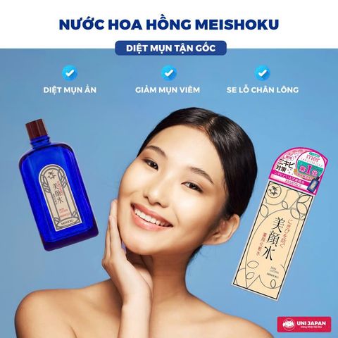 Toner Meishoku Nhật Bản 90ml – Kiểm Soát Dầu, Se Khít Lỗ Chân Lông, Da Sạch Thoáng