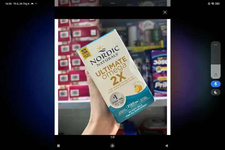 Viên Uống Bổ Sung Omega-3 Nordic Naturals Ultimate Omega 2X - Hỗ Trợ Tim Mạch, Não Bộ, Xương Khớp - Vị Chanh Tươi Mát, Dễ Uống 672568