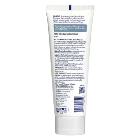 Cancer Council SPF 50+ Face & Body Moisturiser Water Resistant 150ml