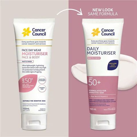 Cancer Council SPF 50+ Face & Body Moisturiser 75ml