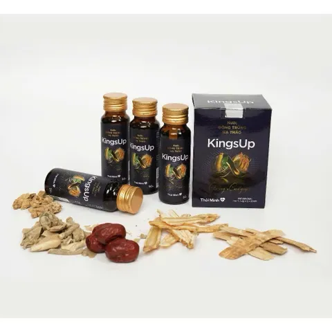 Nước ĐÔNG TRÙNG HẠ THẢO KingsUp Thái Minh hộp 4 lọ