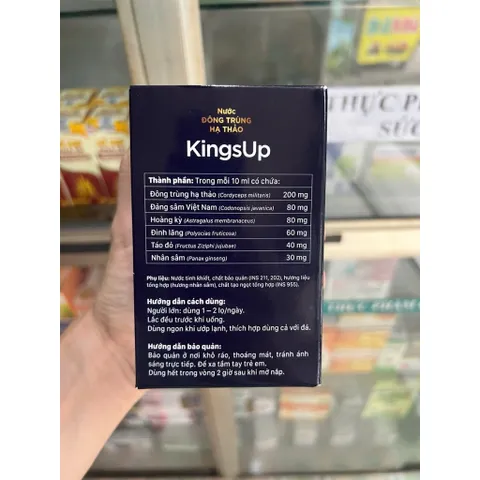Nước ĐÔNG TRÙNG HẠ THẢO KingsUp Thái Minh hộp 4 lọ