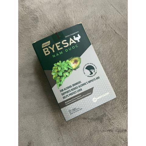 VIÊN BYESAY NAM DƯỢC, 5 hộp x 6 viên hỗ trợ giảm tác hại rượu, bia đến gan