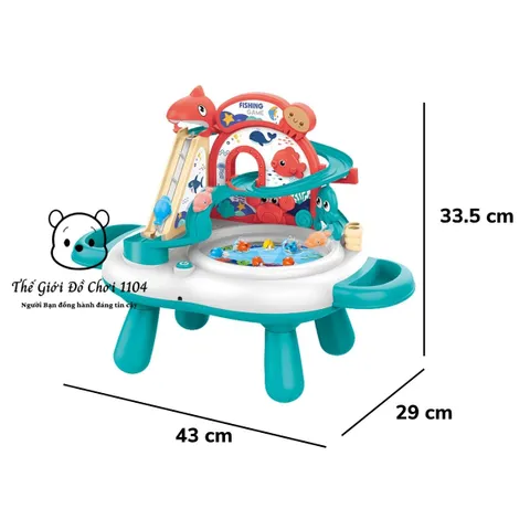 Đồ chơi bàn câu cá nam châm có nhạc xoay 360 độ rèn luyện tư duy cho bé, Thế giới đồ chơi 1104
