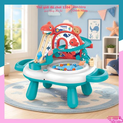 Đồ chơi bàn câu cá nam châm có nhạc xoay 360 độ rèn luyện tư duy cho bé, Thế giới đồ chơi 1104