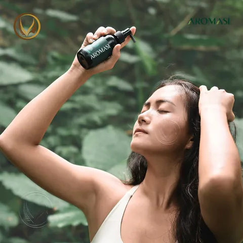 Xịt dưỡng tóc, làm dịu và giảm viêm da đầu AROMASE Herbal Cooling Scalp Care Spray 40ml - cho da dầu