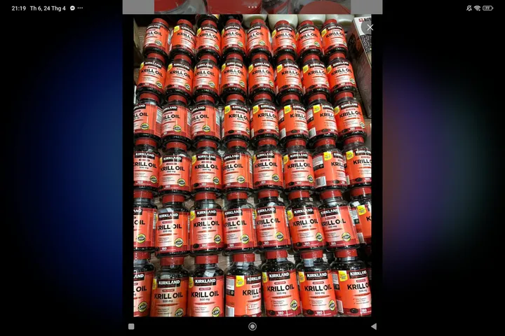 Dầu nhuyễn thể Kirkland Krill Oil 500mg Mỹ 180 viên 672640
