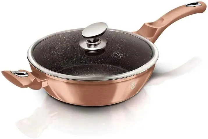  Chảo Berlinger Haus BH/1518N 28cm 2 tay cầm - màu rose gold