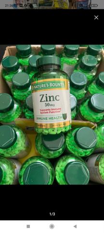 Nap khong chu. bổ sung kẽm Nature's Bounty Zinc 50mg 400 viên - Hỗ trợ miễn dịch, chống oxy hóa và bảo vệ da, hàng Mỹ