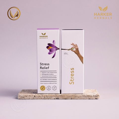 Siro giảm stress, căng thẳng thần kinh Harker Herbals Stress Relief 200ml