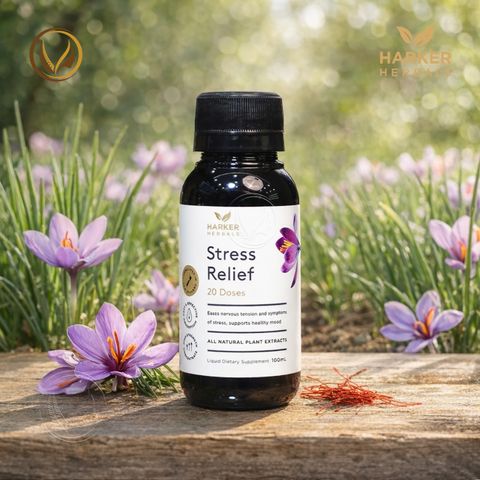 Siro giảm stress, căng thẳng thần kinh Harker Herbals Stress Relief 200ml