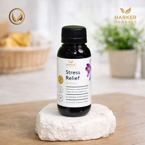 Siro giảm stress, căng thẳng thần kinh Harker Herbals Stress Relief 200ml