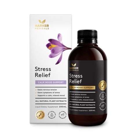 Siro giảm stress, căng thẳng thần kinh Harker Herbals Stress Relief 200ml
