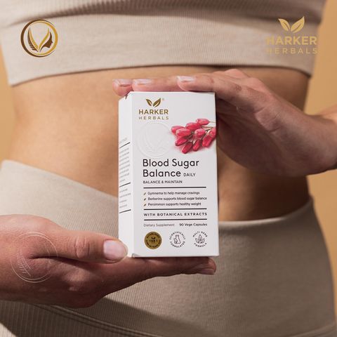 Viên uống cân bằng lượng đường trong máu Harker Herbals Blood Sugar Balance 90 viên