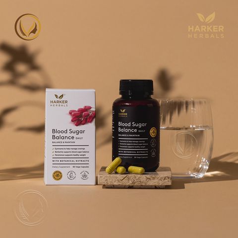Viên uống cân bằng lượng đường trong máu Harker Herbals Blood Sugar Balance 90 viên