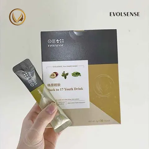 Bột enzyme giảm cân và hỗ trợ tiêu hóa Evolsense Back to 17 Youth Drink 30 gói