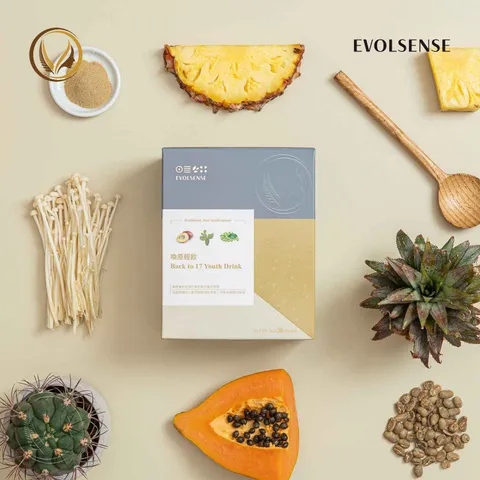 Bột enzyme giảm cân và hỗ trợ tiêu hóa Evolsense Back to 17 Youth Drink 30 gói