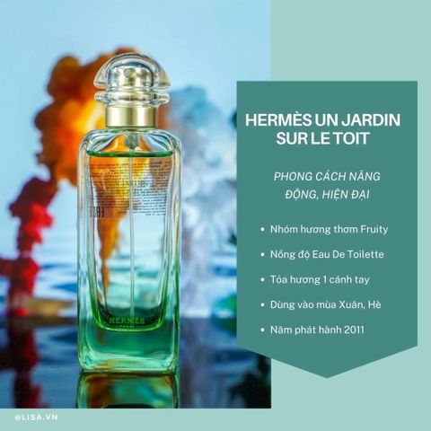 (Auth 100%) Nước Hoa Unisex Hermès Un Jardin Sur Le Toit 10ml chiết 672763