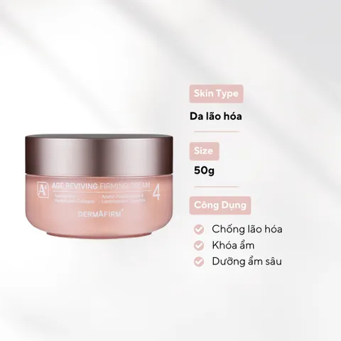 Kem dưỡng Dermafirm Age Reviving Firming Cream A4 nâng cơ trẻ hóa da giảm nếp nhăn 50ml