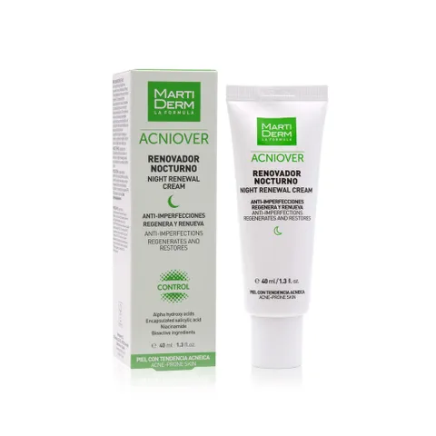 [HÀNG CÔNG TY] Kem Dưỡng Tái Tạo Ban Đêm Cho Da Dầu Mụn - MartiDerm Acniover Night Renewal Cream (40ml)