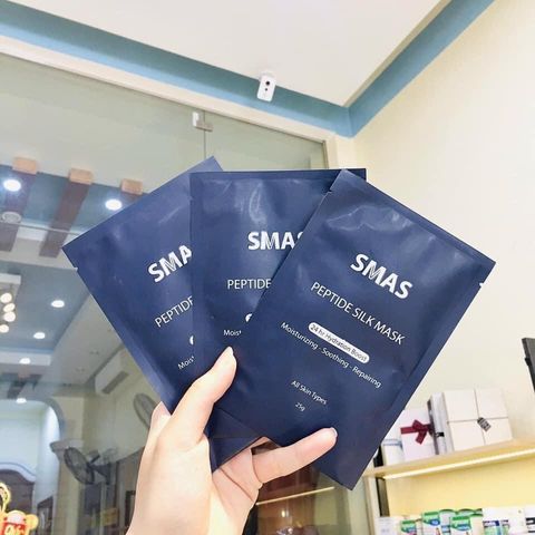 HÀNG CÔNG TY - Mặt Nạ SMAS PEPTIDE SILK MASK Dưỡng Cấp Ẩm Làm Dịu Da Giảm Đỏ Sau Lăn Kim, Phi Kim