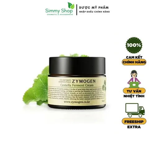 Kem Rau Má Zymogen Centella Ferment Cream Rau Má Lên Men Dưỡng Da Ngừa Mụn, Tái Tạo Da, Mờ Thâm, Lành Sẹo 50ml