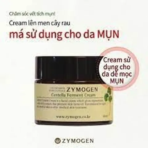 Kem Rau Má Zymogen Centella Ferment Cream Rau Má Lên Men Dưỡng Da Ngừa Mụn, Tái Tạo Da, Mờ Thâm, Lành Sẹo 50ml