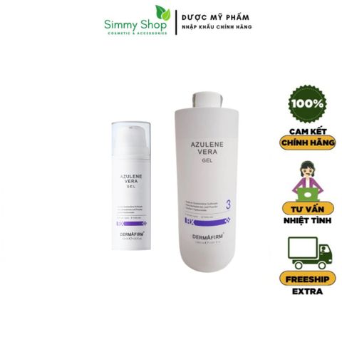 Dermafirm Azulene Vera Gel Tinh Chất Hoa Cúc Làm Dịu Phục Hồi Tái Tạo Da 120ml/1000ml Nhập khẩu từ Hàn Quốc