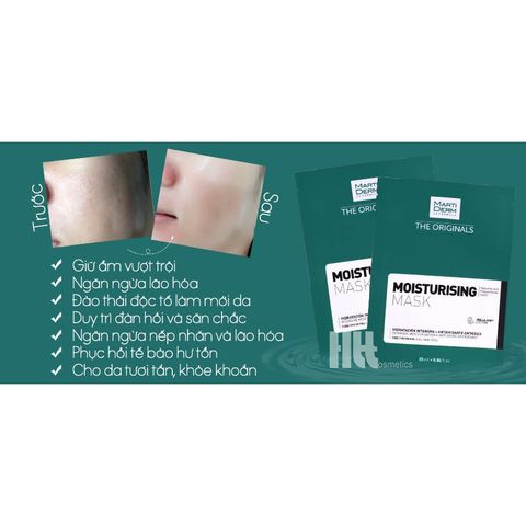 HÀNG CHÍNH HÃNG - Mặt Nạ Dưỡng Cấp Ẩm Da MartiDerm The Originals Moisturising Mask Chống Lão Hoá Cấp Nước Hộp 10 Miếng