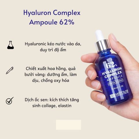 [HÀNG CÔNG TY] Tinh Chất Serum Ốc Sên Histolab Hyaluron Complex Ampoule 62% Dưỡng Ẩm Tăng Đàn Hồi Tái Tạo Da Cấp Nước