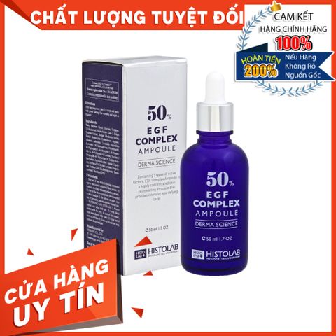 Histolab 63 Tinh Chất Serum Histolab EGF Complex Ampoule 63% Trẻ Hoá Da Chống Lão Hoá, Tăng Đàn Hồi, Mờ Vết Nhăn