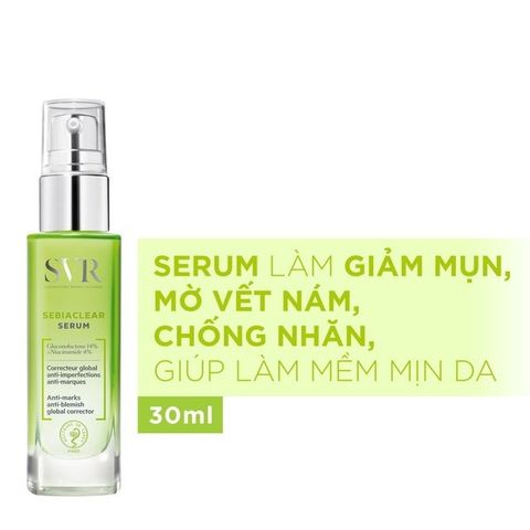 [HÀNG CÔNG TY] Tinh Chất Dưỡng Da SVR Sebiaclear Serum Làm Mờ Thâm Nám Giảm Mụn Kiềm Dầu Cấp Ẩm Chống Nhăn Mềm Mịn Da