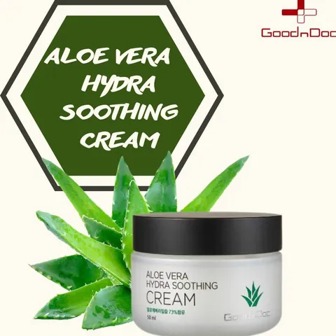 [HÀNG CÔNG TY] Kem Lô Hội Kem Dưỡng Cấp Ẩm Trắng Sáng Tái Tạo Da Chống Lão Hóa GoodnDoc Aloe Vera Hydra Soothing Cream