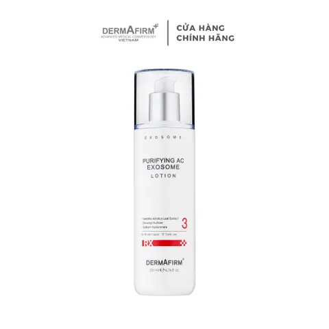 Sữa dưỡng Dermafirm Purifying AC Exosome Lotion chăm sóc da dầu mụn 120ml - 200ml