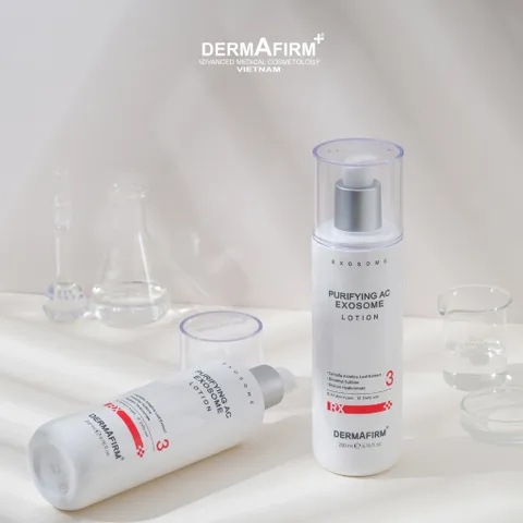 Sữa dưỡng Dermafirm Purifying AC Exosome Lotion chăm sóc da dầu mụn 120ml - 200ml