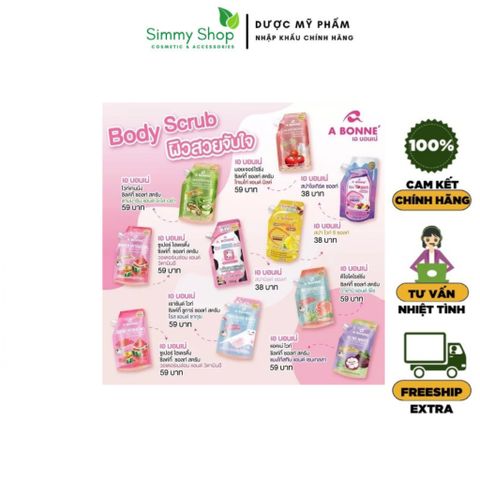 Muối Tắm Sữa Bò A Bonne Spa Milk Salt Tẩy Tế Bào Da Chết Dưỡng Ẩm Body Cơ Thể Trắng Sáng Mềm Da Abonne Thái Lan 350g