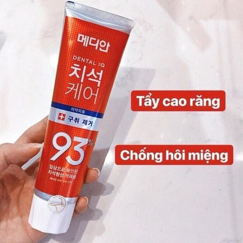 HÀNG CÔNG TY - Kem đánh răng MEDIAN Dental IQ 93% Làm sạch trắng sáng răng giúp răng chắc khỏe - Hàn Quốc 120g