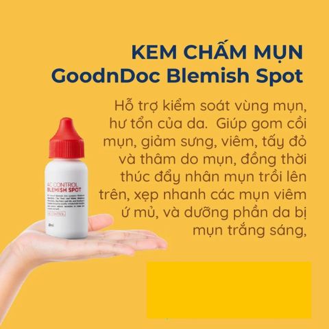 [HÀNG CÔNG TY] Kem Chấm Mụn, Giảm Mụn GoodnDoc AC Control Blemish Spot